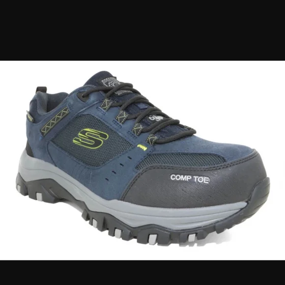 Skechers work greetah composite toe shoe (men's) 2025